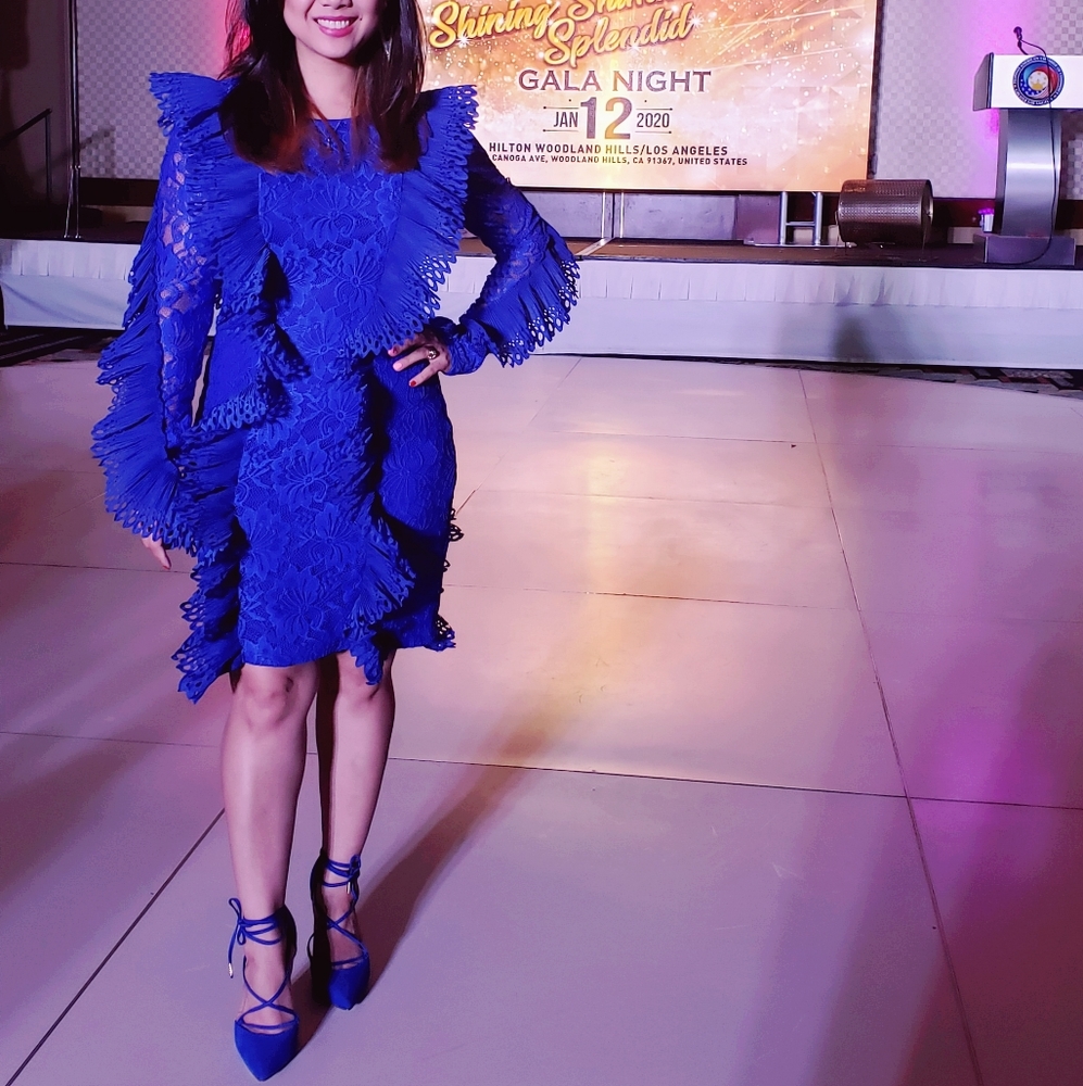 Holiday Party Blue Dress